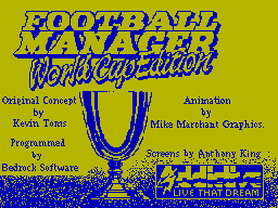 Football Manager - World Cup Edition (1990)(Addictive Games)